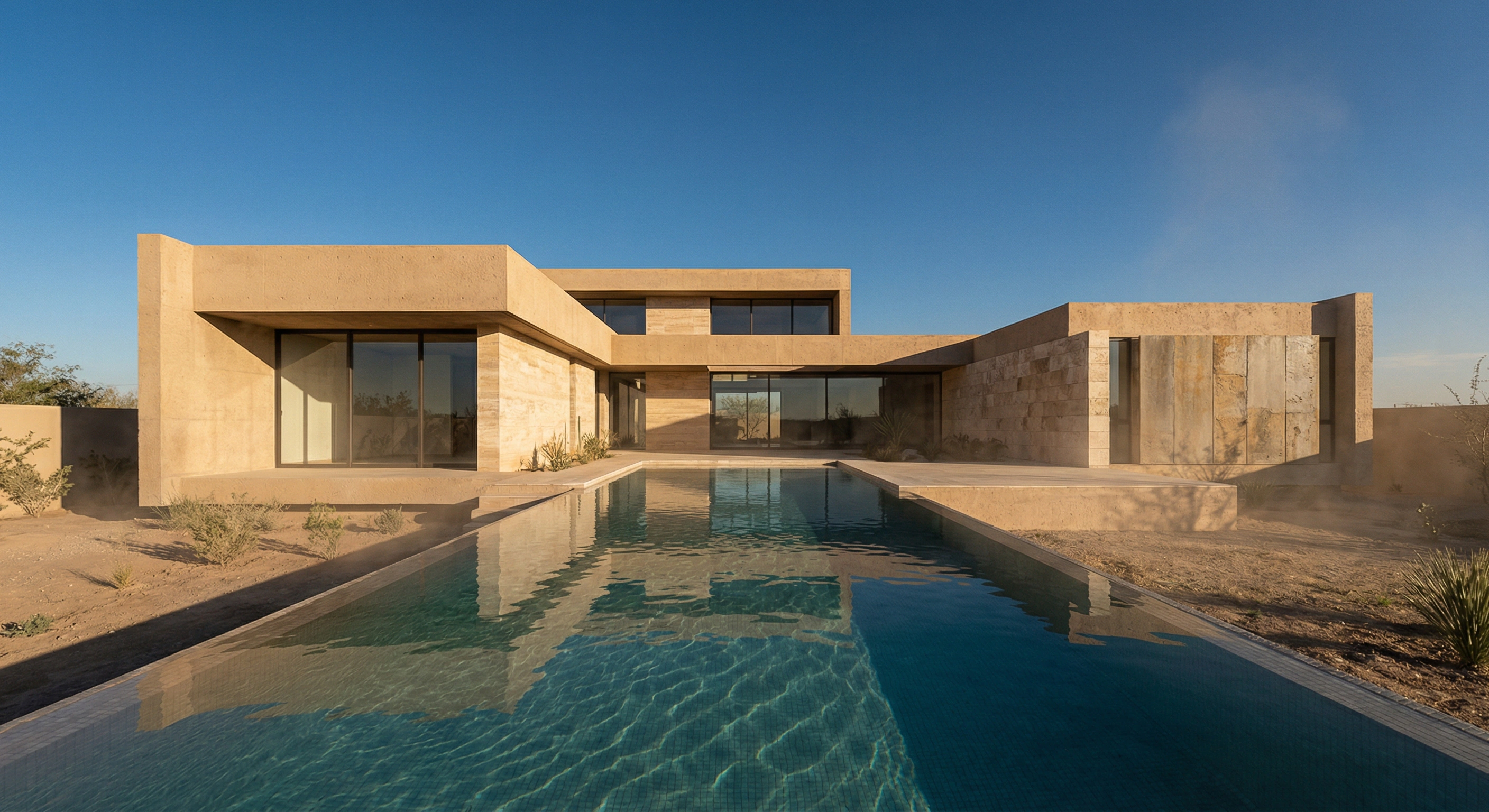 Alberca moderna en Torreón